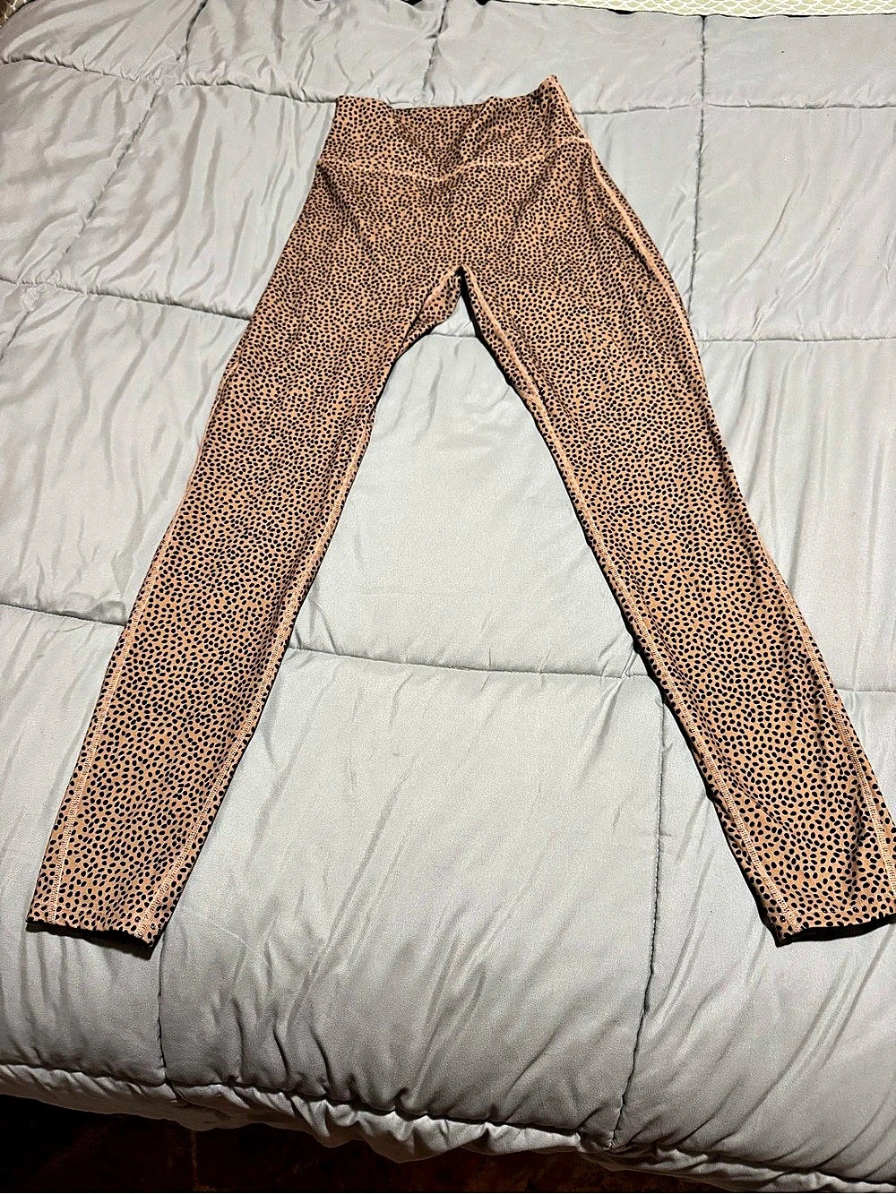 Aoxjox Trinity Workout Leggings Animal Print Brown & Black- High Rise